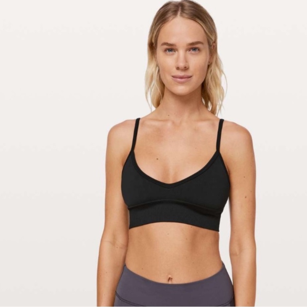 💓LULULEMON EBB TO STREET II SPORTS BRA BLACK SIZE 10 NWOT💓